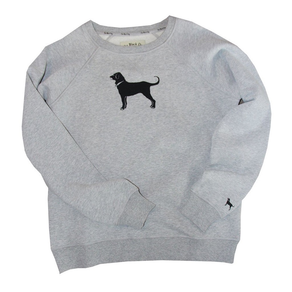 Gray Black Dog Sweatshirt